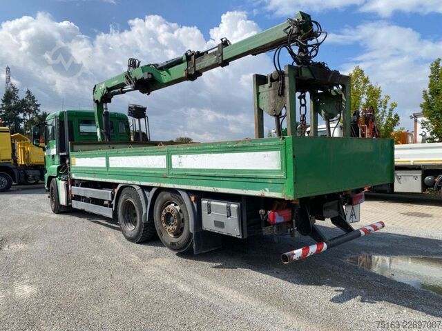 Grúa montada en camión MAN TG-S 26.320 6x2-2 BL Pritsche Kran Hiab XS166 DS