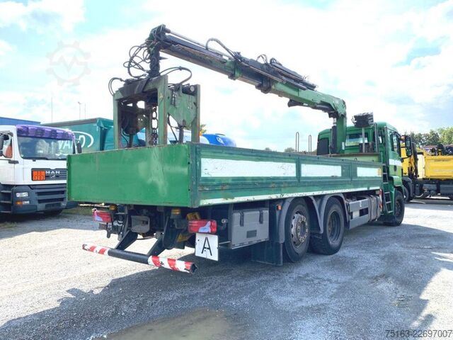 Grúa montada en camión MAN TG-S 26.320 6x2-2 BL Pritsche Kran Hiab XS166 DS