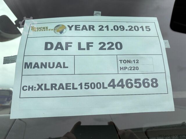 冷藏/冷冻运输 DAF LF220FA + Thermo king + euro 6 + manual