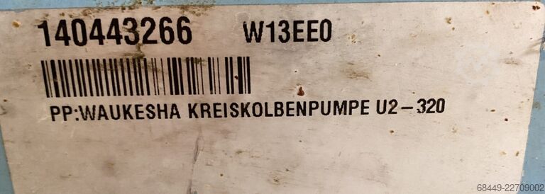  Waukesha SPX Productpomp, Type 320-U2