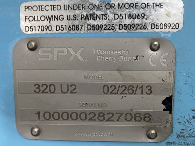  Waukesha SPX Productpomp, Type 320-U2