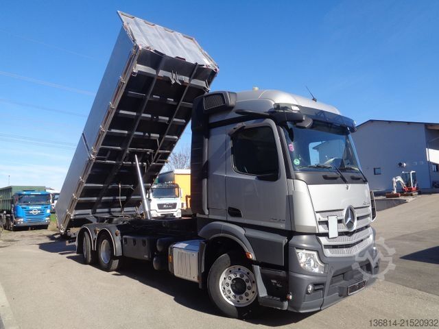 Camion-benne tricar MERCEDES-BENZ Actros 2648 6x2 3-S-Kipper Lift + Lenk Retarder