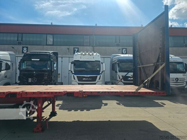 Semirimorchio con piattaforma di lavoro KRONE SD * PLATEAU * BPW * STAHLMATTEN