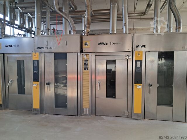 Horno rotativo de panadería con carro Miwe ROLL IN e+
