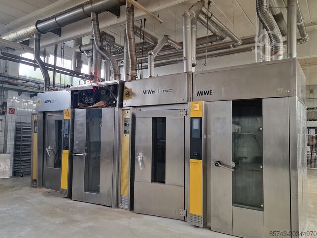 Horno rotativo de panadería con carro Miwe ROLL IN e+