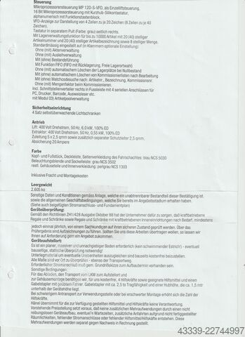 Noliktavas pacēlājs Haenel 1300-825