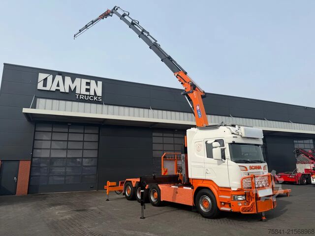 Автокран Scania R580 V8 R 580 LB 8x4 HMF 4020-K6 + JIB FJ 600-K4