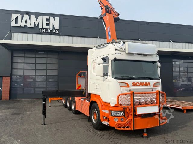 Автокран Scania R580 V8 R 580 LB 8x4 HMF 4020-K6 + JIB FJ 600-K4