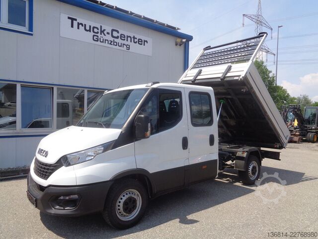 Transporter mit Kipper IVECO Daily Doka 35S14 Doka Kipper Klima AHK 7-Sitzer