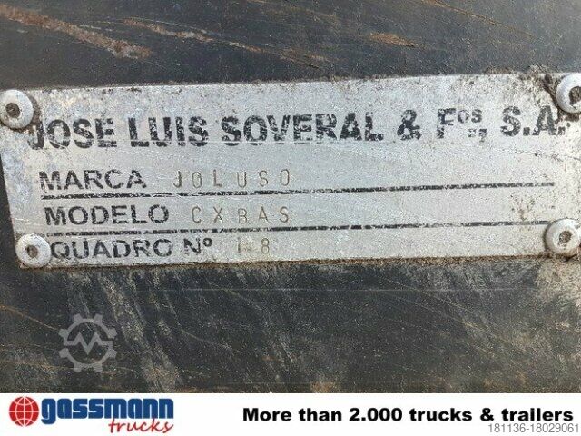 Kipper LKW  Joluso Stahlmulde CXBAS, mit Klappe 16 cbm