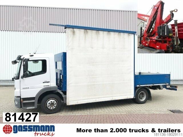 Φορτηγό με επίπεδη καρότσα Mercedes-Benz Atego 1224 L 4x2 Glastransporter, gegen Aufpreis