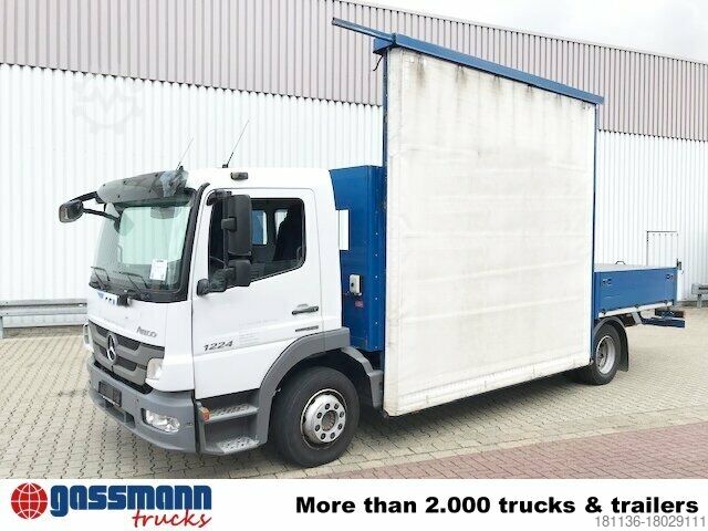 Φορτηγό με επίπεδη καρότσα Mercedes-Benz Atego 1224 L 4x2 Glastransporter, gegen Aufpreis
