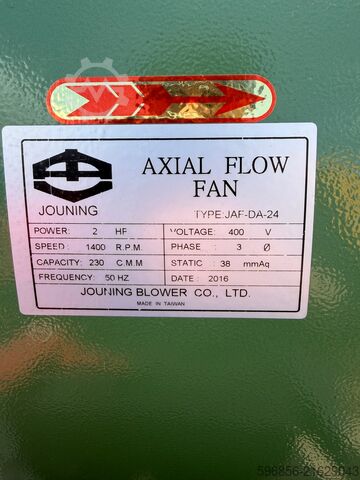 Industrial axial fan JOUNING JAF-DA-24 2HP 400V Wentylator osiowy przemysłowy JOUNING JAF-DA-24 2HP 400V Wentylator osiowy przemysłowy JOUNING JAF-DA-24 2HP 400V