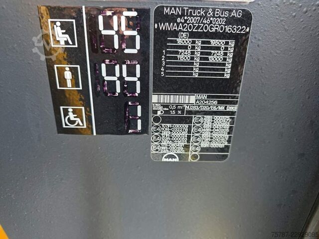Autobuz urban MAN A 20 City,45+44+1,Retrader, Euro 6, Standheizung