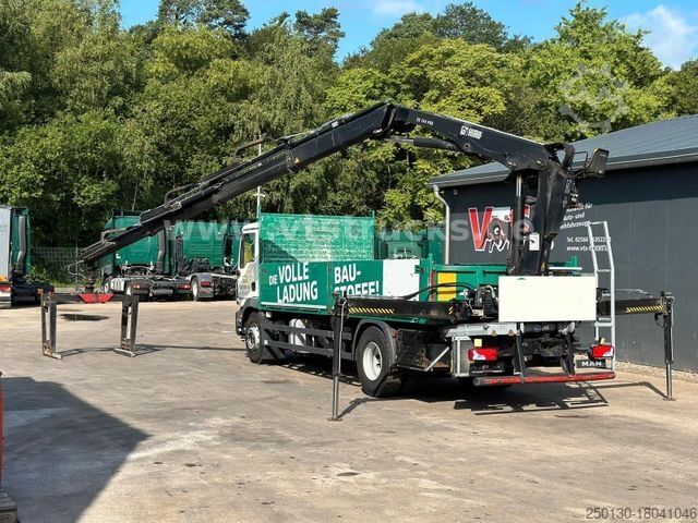 Kamion sa ravnom platformom MAN TGM 18.290 4x2 Euro6 Pritsche + HIAB Ladekran