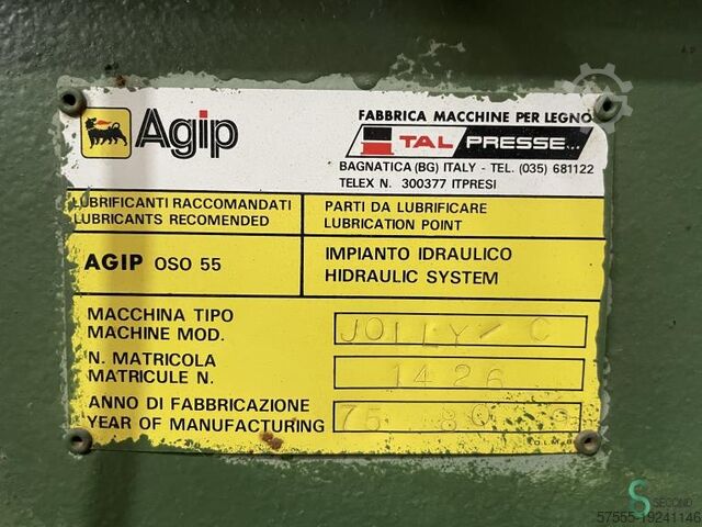 Stiskalnica za furnir Italpresse Jolly 4F - 2500 Italpresse Jolly 4F - 2500 Jolly