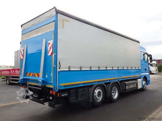 Camião plataforma com lona MAN TGX 26.460 LL L-Fhs./Pritsche/LBW/Lenkachse/Ret.