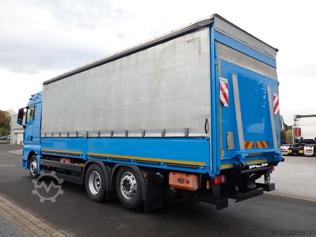 Camião plataforma com lona MAN TGX 26.460 LL L-Fhs./Pritsche/LBW/Lenkachse/Ret.