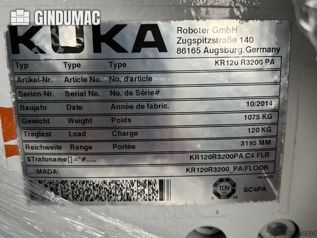זרוע רובוט KUKA KR120 R3200 PA