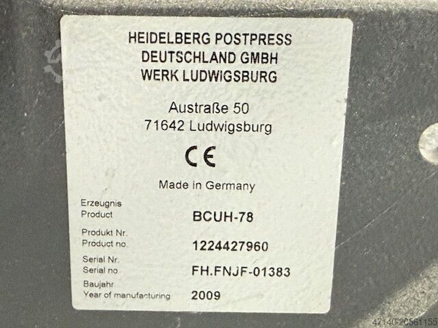 Folding machine Heidelberg Stahlfolder KH-78 / PFH-82