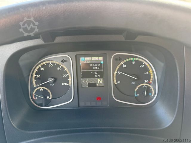 Camião de caixa fechada MERCEDES-BENZ ATEGO 1224 L Koffer 7,20 m LBW 1,5 T*AHK*94 tkm