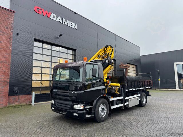 טיפר עם מנוף DAF CF 75.310 4x2 Kipper /  Terex 190.2E - A5 + Fly...