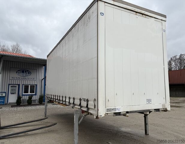 Csere karosszéria platformmal és ponyvával Krone Jumbo 3m Innenhöhe Hubdach Edscha
