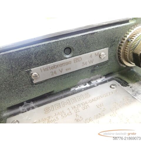 Unidade de controlo Siemens 1HU3104-0AD01-0ZZ9 - Z Motor SNE8663534302001 mit 1HU1052 20mVmin Tacho