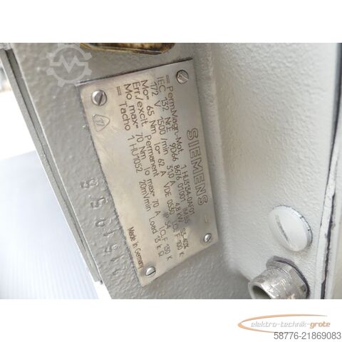 Unidade de controlo Siemens 1HU3134-0AF01 Servomotor SN: E9D66867601001 mit 1HU1052 20mVmin