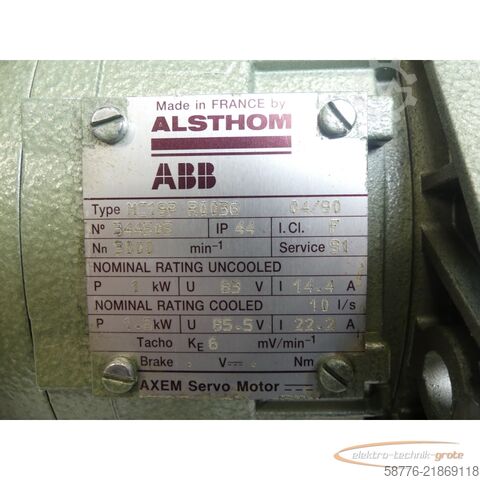 Komponent ABB Alsthom /  MC19P R0036 Servomotor mit Lüfter SN: 344505