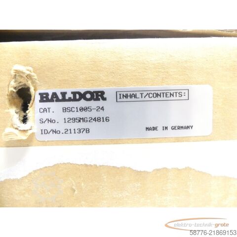 Komponenta Baldor BSC1005-24 Antriebssteuerung ID: 21137B SN: 1295MG24816 --