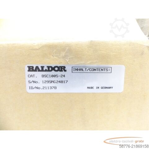 רְכִיב Baldor BSC1005-24 Antriebssteuerung ID: 21137B SN: 1295MG24817 --