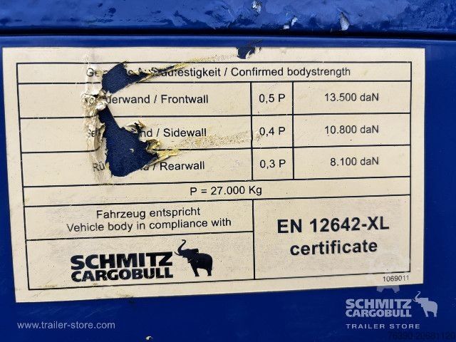 Brandalı açık yarı römork Schmitz Cargobull Semitrailer Curtainsider Mega