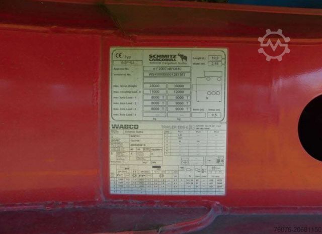 Kippipuoliperävaunu SCHMITZ CARGOBULL SKI 24SL 9,6 Alu Mulde 50 cbm Lenkachse Alu Felg