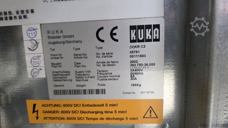 Industrirobot KUKA VKR 210 R2700 + (V)KR C2 ed05