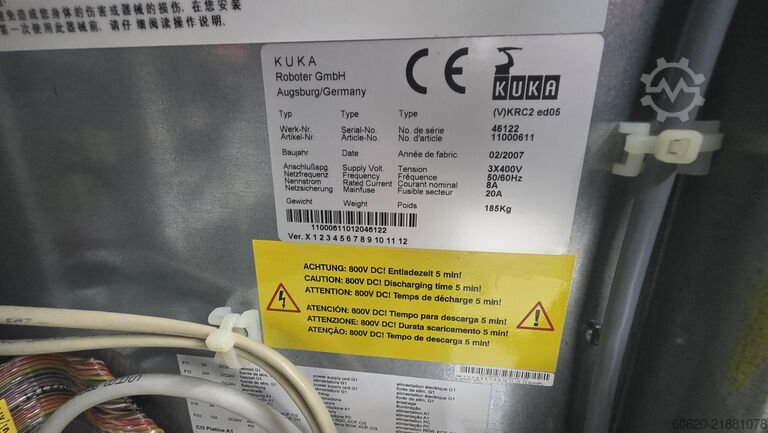 หุ่นยนต์อุตสาหกรรม KUKA KR 210 L150 2000 + (V)KRC2 ed05