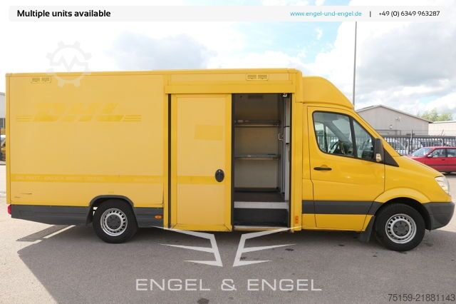Box van mercedes-benz SPRINTER 310 CDI MAXI EURO-5 KOFFER REGALE KAMERA DURCHGANG