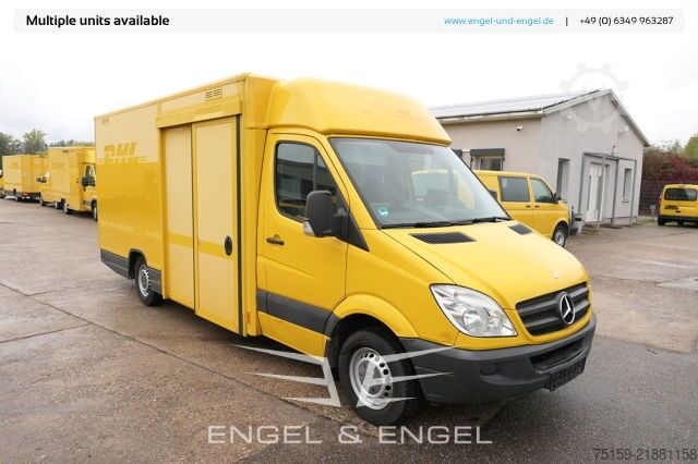 Box van mercedes-benz SPRINTER 310 CDI MAXI EURO-5 KOFFER REGALE KAMERA DURCHGANG