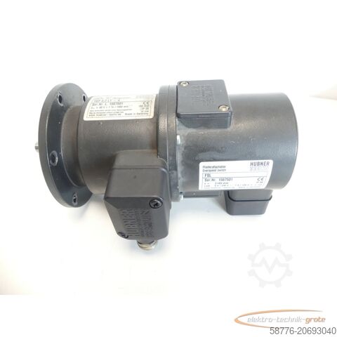 Motor Hübner TDP 0,2LT-4 Analog Tachogenerator + Hübner FSL Fliehkraftschalter
