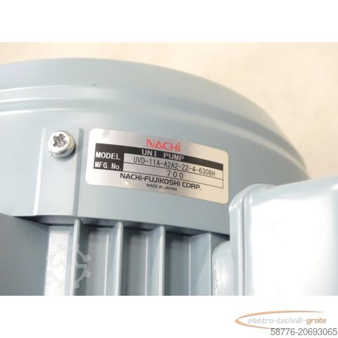 Nidec motor Nidec FELQ-8PT mit Nachi UVD-11A-A2A2-22-4-6308H + VDR-11B-1A2-1A2-U-22