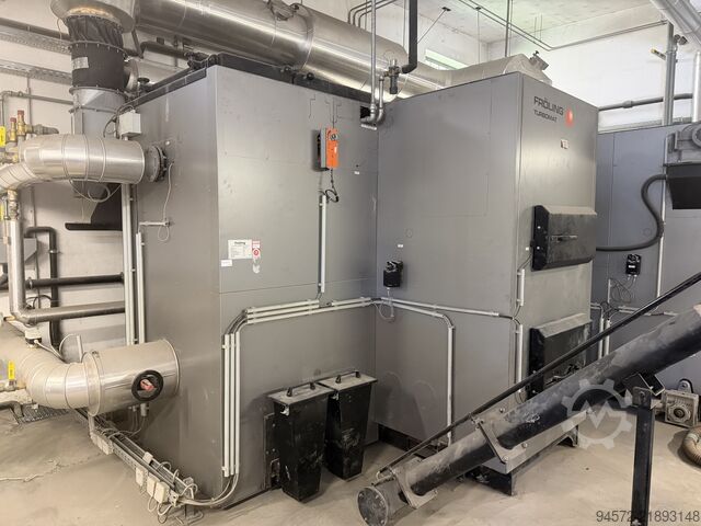 котел на трісці 2 x Fröling Turbomat 500 kW Hackschnitzelkessel – 1000 kW Kaskadenanlage
