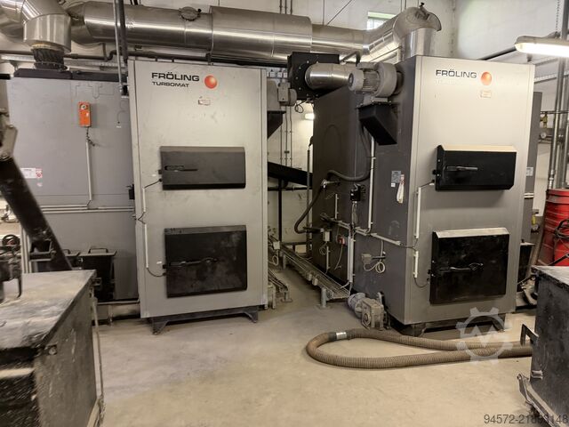 котел на трісці 2 x Fröling Turbomat 500 kW Hackschnitzelkessel – 1000 kW Kaskadenanlage