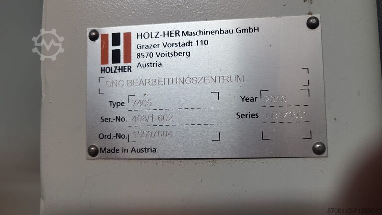 מרכז עיבוד עץ אנכי HOLZ-HER EVOLUTION 7405 4mat  white Edition