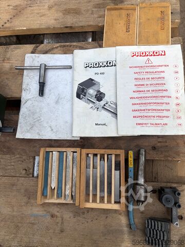 PROXXON PD 400 + BISON chuck + accessories PROXXON PD 400 + uchwyt BISON + akcesoria PROXXON PD 400 + uchwyt BISON + akcesoria