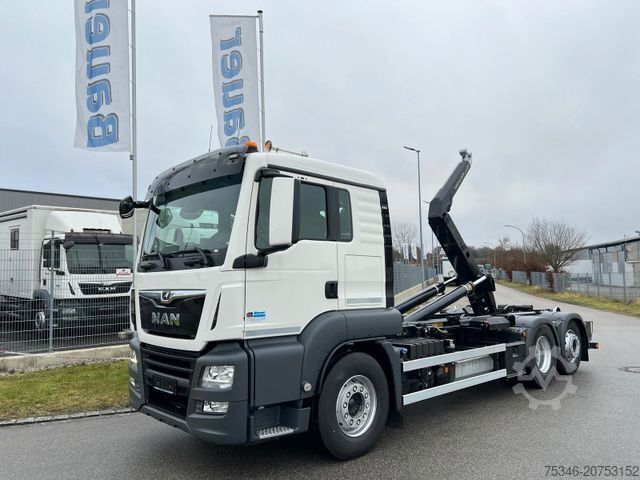 Āķa konteineru automašīna MAN 26.470 Abroller 6x2-4/Meiller RS 21.65/Lenkachse