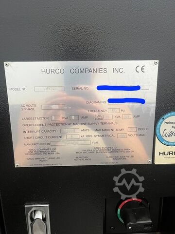 Centru vertical de prelucrare HURCO VMX 24 i