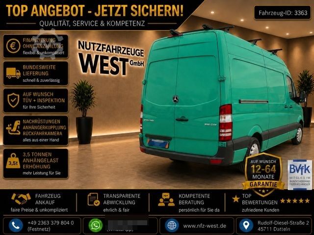 উচ্চ ছাদের ভ্যান MERCEDES-BENZ Sprinter 316 CDI Hoch+Lang*Würth Regale*Garantie