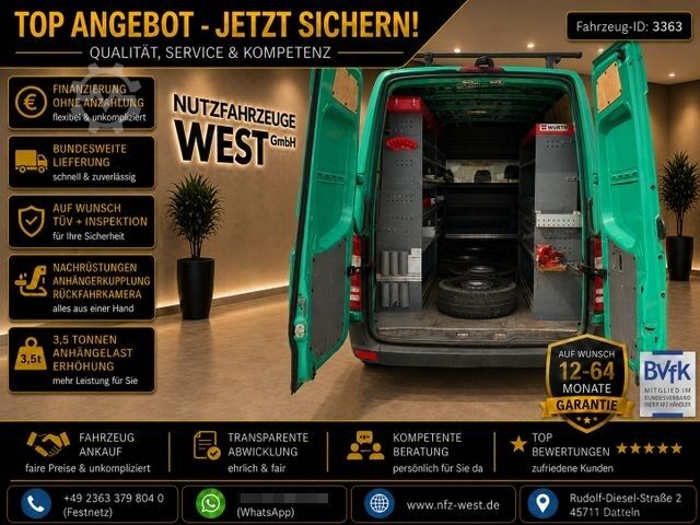 উচ্চ ছাদের ভ্যান MERCEDES-BENZ Sprinter 316 CDI Hoch+Lang*Würth Regale*Garantie