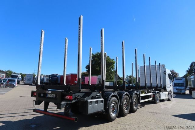Rönkhordó félpótkocsi PAVIC Holzauflieger mit Schemel und Rungen