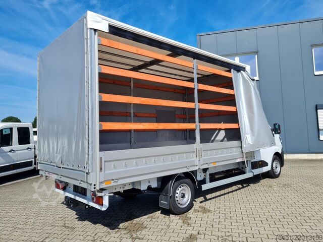Xe tải thùng bạt phủ rèm Renault Master 35 Pritsche Schiebe Plane AHK Luftfederung